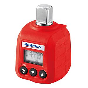ACDelco 1/2" Heavy Duty Digital Torque Adapters 14.8 to 147.6 ft-lbs with Buzzer and LED Flash Notification – ISO 6789 Standards with Certificate of Calibration $46
