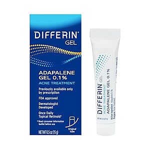 [SnS, AC] $4.43* | 0.5oz Differin Acne Treatment Face Gel w/ 0.1% Adapalene (30-Day Supply) at Amazon