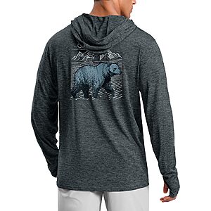 Pudolla Men's UPF 50+ Lightweight Fishing & Hiking Hoodie (S-3XL, Various Colors) $12.99 + Free Shipping w/ Prime or on $35+