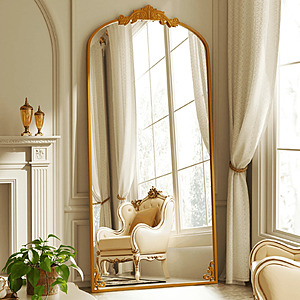 Beautypeak Full Length Wall-Mounted Mirror (74"x32", Baroque) $45.54 + Free Shipping