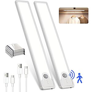 Select Accounts: 2-Pack 8" SUNLINKCO 41 LED Rechargeable Magnetic Motion Sensor Light (6500K) $5.99 + Free Shipping w/ Prime or on $35+