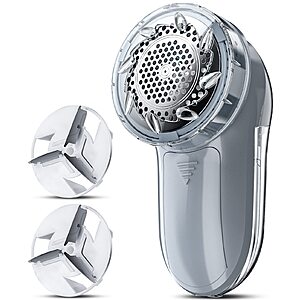 Bymore Dual-Power Fabric Shaver & Lint Remover (Gray, Battery or Corded) $6.99 + Free Shipping w/ Prime or on $35+
