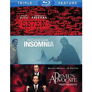Seven/The Devil's Advocate/Insomnia (Blu-ray Triple Feature) $11.46 Gruv.com