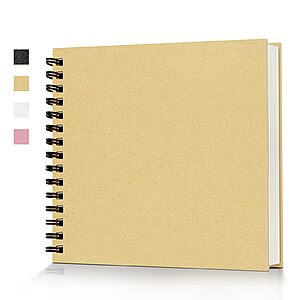8"x8" Popotop 60-Page Scrapbook Photo Album (Yellow) $2.99 + Free Shipping w/ Prime or on $35+