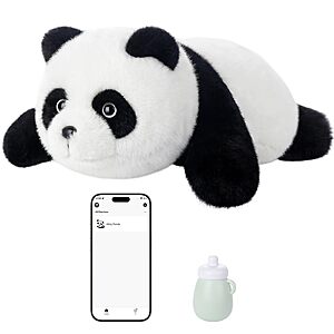 Golabs PT1 Plush AI Robot Panda Toy for Kids 3+,Interactive Companion Pet with 64 Languages, APP w/ 10 Roles Powered by GPT-4o, Voice & Touch Interaction $95.99