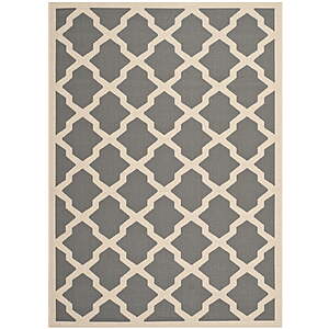 5x7' Safavieh Courtyard Amber Geometric Indoor/Outdoor Area Rug, as low as $43.38, FS, Walmart