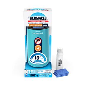 Thermacell Mosquito Repeller Patio Shield w/ 12-Hour Fuel Cartridge + 3 Mats $6.72 + Free Shipping w/ Prime or on $35+