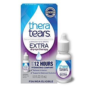 [Select Accounts] 0.5-Oz TheraTears Extra Dry Eye Therapy Lubricating Eye Drops for Dry Eyes $5.48 w/ S&S + Free Shipping w/ Prime or on $35+