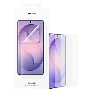 Samsung Galaxy S26 Anti-reflecting Film Screen Protector (2-pack) $9.99