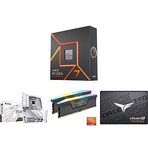 Newegg: AMD Ryzen 7 7700X + B850 AORUS Elite WiFi 7 + 64GB DDR5 + 512GB SSD + Free 240mm AIO — $919.99