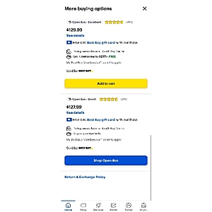 Samsung galaxy buds4 pro open box excellent for $129.99 and get $30 e-card