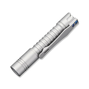 Reylight Pineapple Mini MK3 Titanium EDC Flashlight for Enthusiasts/Collectors; Nichia 519a LED 4000K $34.5