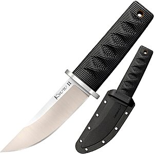 Cold Steel Kyoto II 3-3/8" Fixed Blade Drop Point Knife w/ Kray-Ex Handle & Sheath $22.54 + Free Shipping w/ Prime or on $35+