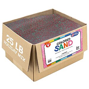 Hygloss Colored Sand – Holiday Red & Green Color Festive Craft Sand for Art Christmas, Xmas Party, Winter Decor, Seasonal Projects $24.16