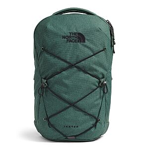 $54: The North Face Jester Everyday Laptop Backpack 28L Duck Green Dark Heather/TNF Black at Amazon
