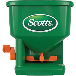 Scotts Whirl Hand-Powered Spreader for Grass Seed, Lawn Fertilizer, Salt & Ice Melt $21.99 + Free Shipping w/ Prime or on $35+