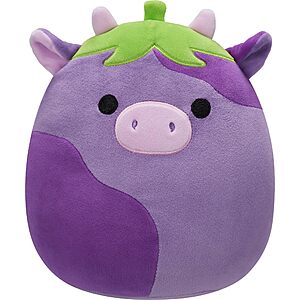 Squishmallows Original 8in Frederick The Eggplant Cow – Official Jazwares Plush (Little) $10.4
