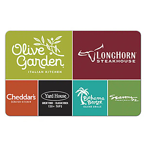 Darden - $100 Universal Gift Card [Digital] $95 Bestbuy.com
