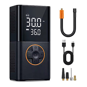$17.07 | 61% Off Car Tire Inflator Portable Air Compressor 8000mAh 150 PSI