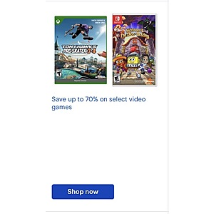 Save up to 70% on select video games (Tony Hawk's Pro Skater 3 + 4, Nicktoons & The Dice of Destiny) Bestbuy.com