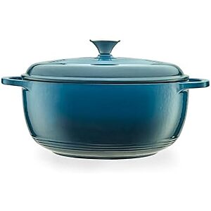 $28.19** | 6-Quart Mercer Culinary Enameled Cast Iron Round Dutch Oven (Turquoise) at Amazon