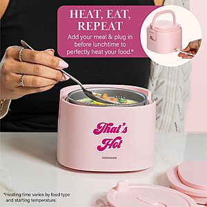 20-Oz Paris Hilton Electric Stainless Steel Portable Food Warmer w/ Lid & Removable Inner Dish (Pink) $11.74 + Free Shipping w/ Prime or on $35+