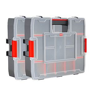 CRAFTSMAN 2-Pack 14-Compartment Medium Plastic Small Parts Organizer | CMST60944M $14.98