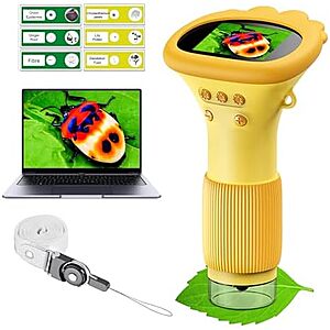 [AC] $12.47* | WINWEND Kids 1000X Portable Pocket Microscope at Amazon