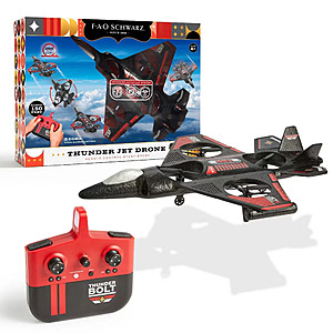 FAO Schwarz Thunder Bolt Jet Drone Remote Control Stunt Quadcopter w/ LED $25.99 + Free Shipping
