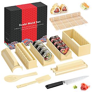 Hi Ninger Sushi Making Kit: 12-Piece from $10.67, 17-Piece $12.93, 24-Piece $13.88 + Free Shipping w/ Prime or on $35+