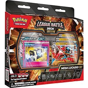 $19.94* | Pokémon TCG: Mega Lucario ex League Battle Deck at Amazon