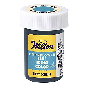 Wilton Gel Food Coloring Cornflower Blue 1 oz. Cornflower Blue $1.06 + Free S&H w/ Prime or $35+