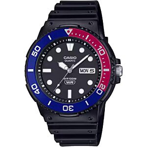 Casio MRW-230H Series (Blue/Red) $27.57 + Free S&H w/ Prime or $35+