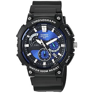 Casio MCW200H Series Men's Analog Watch, Black/Blue $47.97 + Free S&H at Amazon
