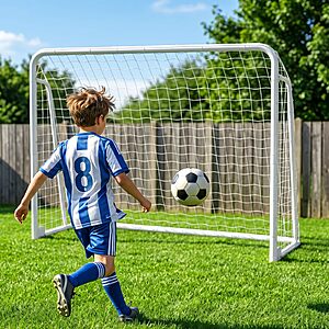 MOPHOTO Soccer Goal, 8x6ft Soccer Goal for Backyard $95.2