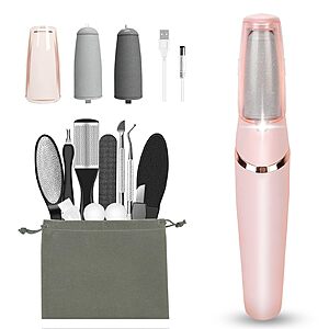 Electric Callus Removers for Feet, Haootadiy Electric Foot Callus Remover Pedicure Kits $18.69