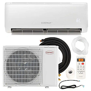 Costway - 12,000 BTU Mini Split Air Conditioner AC Unit with Heat Pump & Remote Control - White $469.99