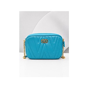 Woot - Stuart Weitzman Leather Crossbody Bag (Blue/Pink) - $118.99