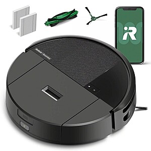iRobot Roomba 205 DustCompactor Cordless Vacuum U112020 5.8" Cleaning Path Black $149.99
