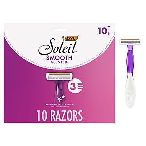 [Select Accounts] 10-Pack BIC Soleil Twilight Smooth Scented Womens Disposable Razor $5.61 w/ S&S + Free Shipping w/ Prime or on $35+