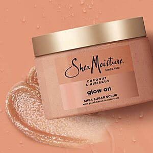 12-Oz SheaMoisture Glowing Radiance Shea Sugar Body Scrub (Coconut Hibiscus) $5.70 w/ Subscribe & Save