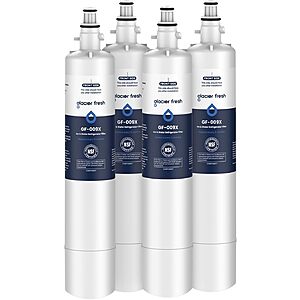 4-Pack GLACIER FRESH Refrigerator Water Filter for RPWFE, RPWF (Built-in CHIP) $66.90 w/ S&S + Free Shipping