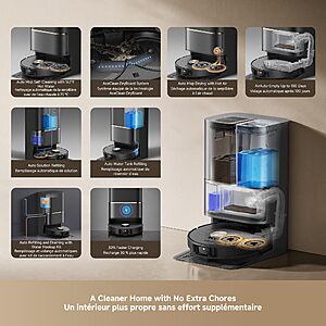 DREAME L50 Ultra Robot Vacuum & N20 Steam Carpet Cleaner Machine with Steam and Hot Water Wash $954.48