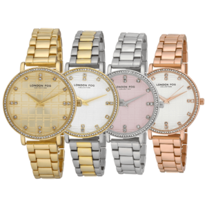 London Fog Women's Round Face Windsor Bracelet Watch (Rose Gold, Two-Tone, Gold) $19.99 + Free Shipping