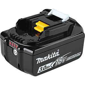 $60.99: Makita BL1830B 18V LXT Lithium-Ion 3.0Ah Battery, Black
