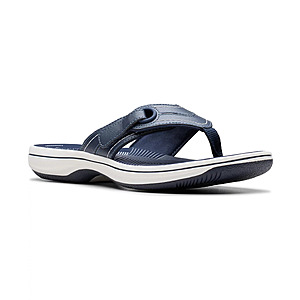 Clarks Cloudsteppers Breeze Reyna Flip-Flop Sandals (Various) $24.99 & More + Free Pickup at Macys or Free Shipping on $39+