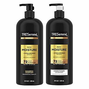 [SnS, AC] $5.91* | 2-Pc 28-Oz TRESemme Rich Moisture Shampoo & Conditioner Set at Amazon