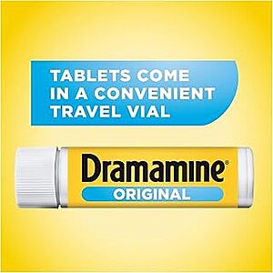 Dramamine (Motion Sickness & Nausea) Products at link: 40% off your First S&S, from $1.65 or less FS Prime