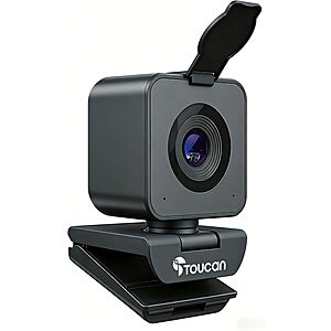 TOUCAN 1080P 60fps USB Webcam w/ Microphone & 90° View $12.49 + Free Shipping w/ Prime or on $35+