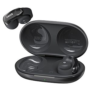 TALIX AuraHalo G1 Clip-On Wireless Bluetooth Open Ear Earbuds w/ 4 Mics & Beamforming ENC (2 colors) $19.99 + Free Shipping w/ Prime or on $35+